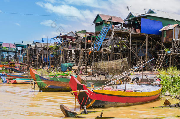 浮村，托勒萨普湖，西姆收获省，柬埔寨