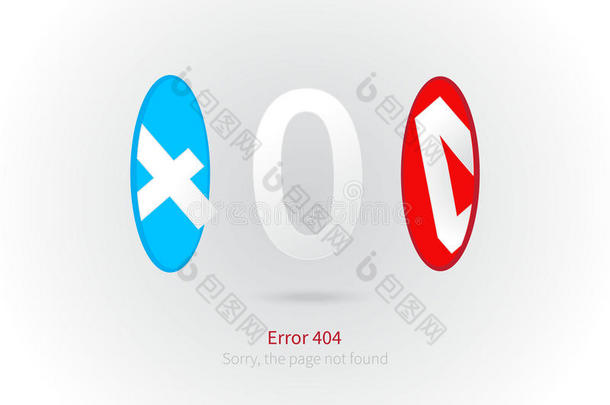 错误404页面布局设计。 <strong>门户</strong>，它消失了页面。 网页创意概念和信息
