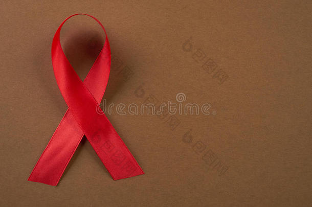 艾滋病意识背景棕色的癌症