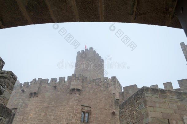 泽维尔城堡在<strong>雾天</strong>（西班牙）