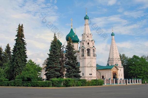 亚罗斯拉夫尔俄罗斯先知伊莱贾教堂。