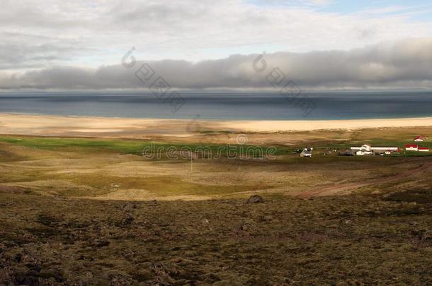 在冰岛'；的Westfjords的Bre<strong>宣誓</strong>海滩