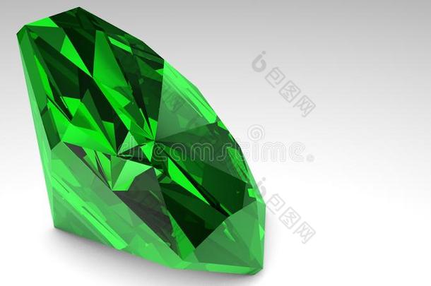 白底绿钻石
