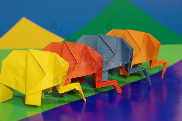 折纸象