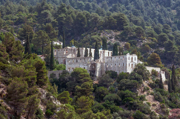 废弃的修道院，阿托斯山