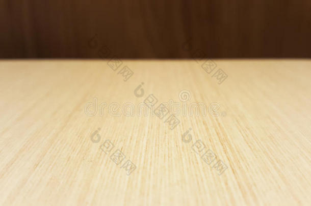 餐厅平面设计用空光奶油木桌子，网页，画框广告图板，棕色