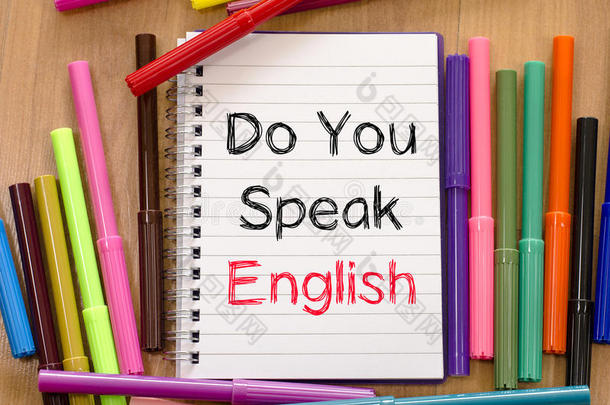你会说英语文本概念吗