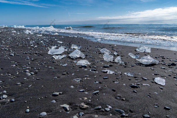 钻石海滩，Jokulsarlon-冰岛