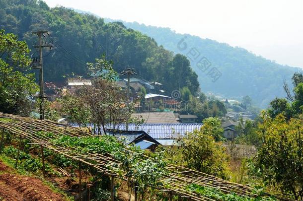 小山朦胧山北方的挑选