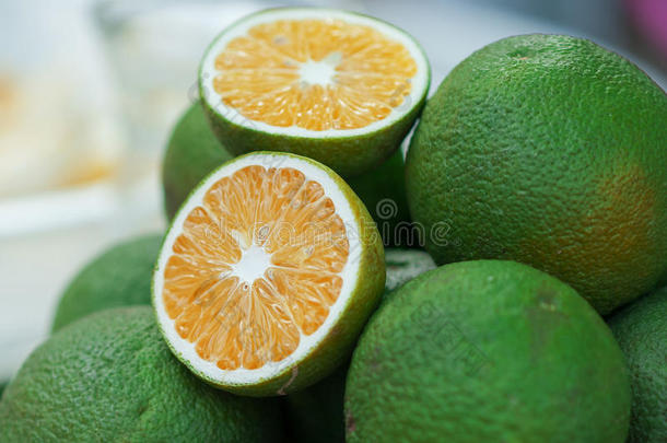 水果片橙色水果段橙色