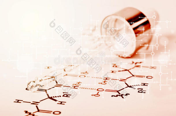 分析横幅生物技术化学的化学