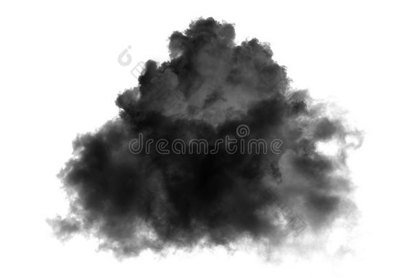 黑色背景上的乌云