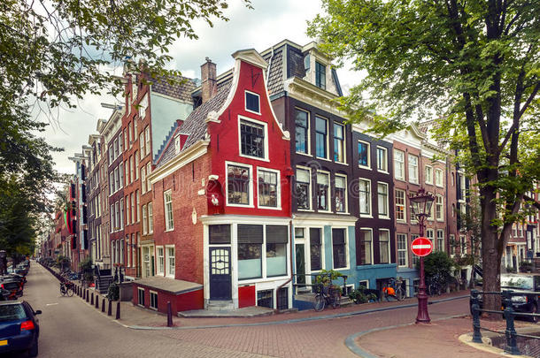荷兰荷兰荷兰荷兰阿姆斯特丹街。