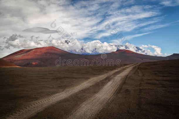 沙漠喷发堪察加半岛克柳切夫斯基风景