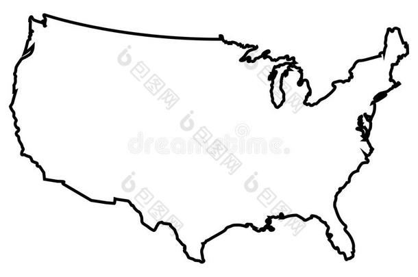 摘要美国美国人地图集边境