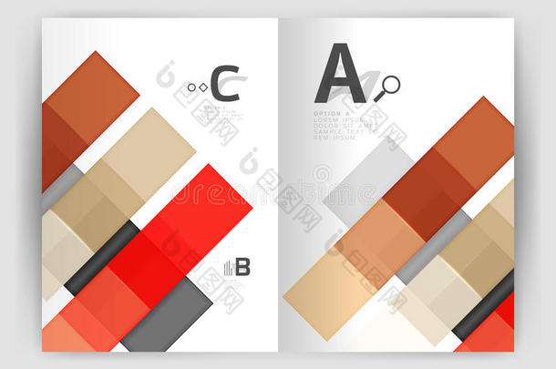 商业A4商业小册子几何模板