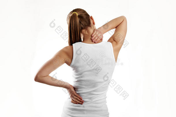 后面背痛骨干脊椎按摩疗法抽筋