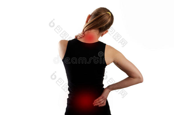疼痛后面背痛骨干脊椎按摩疗法