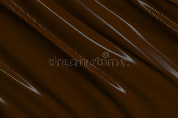 三维插图抽象巧克力背景