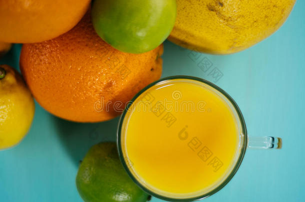 柑橘、橘子、石灰、柠檬、柚子、柚子的水果