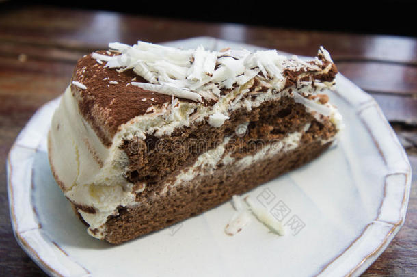 巧克力蛋糕咖啡店的美味蛋糕，黑巧克力蛋糕