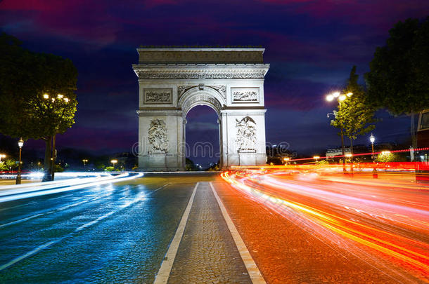 凯旋门在巴黎凯旋门