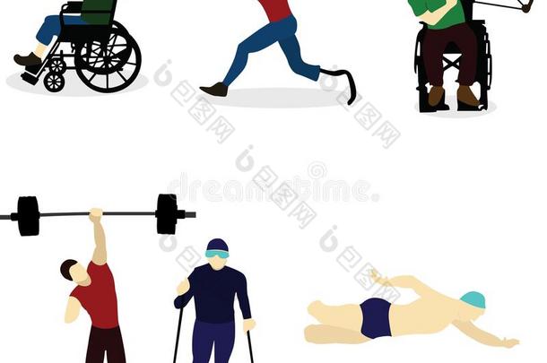 残疾人参加运动