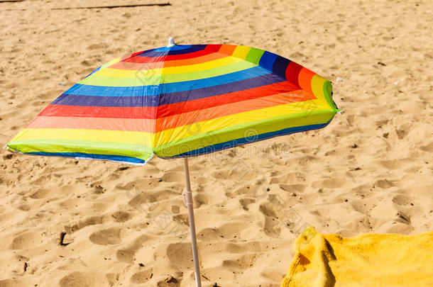 夏天五颜六色的夏季伞伞