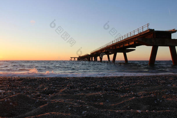 建筑的建筑学海滩水泥海岸