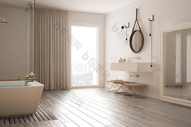 经典浴室，现代简约的室内设计