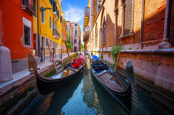 意大利威尼斯的大运河。