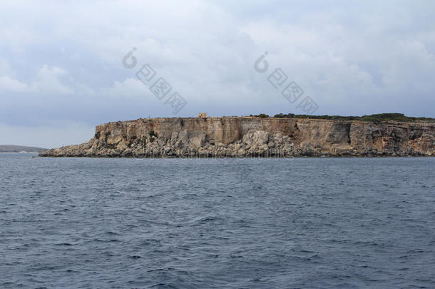 大岩石和地中海，蓝色泻湖，戈佐，<strong>马耳他</strong>共和国，4K