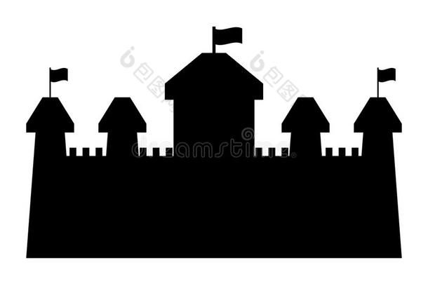 城堡图标插图