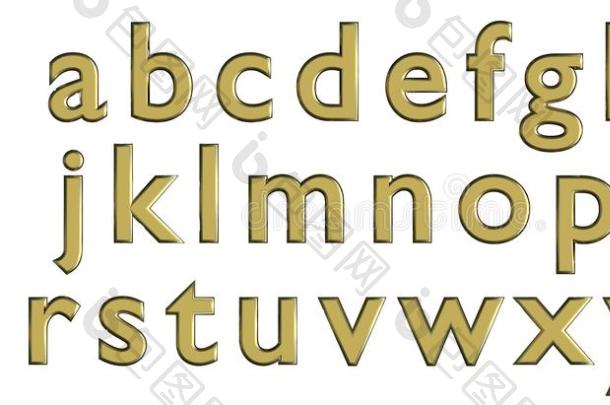 英文字母在黄金小写字母自定义字体变体图片-包图网企业站