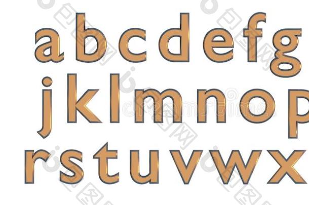英文字母在黄金小写字母自定义字体变体图片-包图网企业站