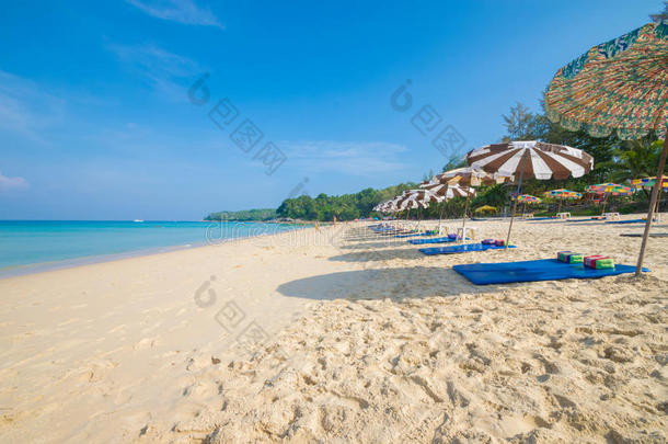 美丽的沙滩，夏季季节，<strong>普吉岛</strong>，泰国