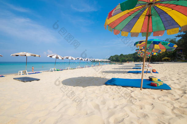 美丽的<strong>沙滩</strong>，<strong>夏季</strong>季节，普吉岛，泰国