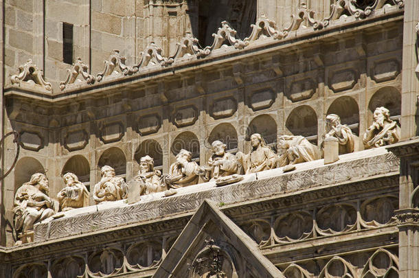 西班牙托莱多大教堂的细节