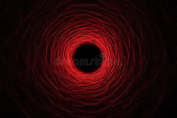 抽象速度隧道在空间、<strong>虫洞</strong>或黑<strong>洞</strong>中翘曲，克服宇宙中临时空间的场景。 3D