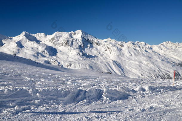 奥兹塔尔阿尔卑斯山索登高山滑雪胜地，奥地利蒂罗尔