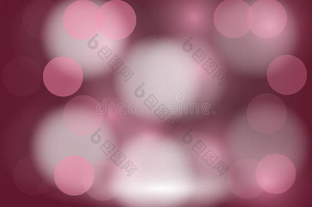 抽象闪闪发光的粉红色假日背景Bokeh效果。