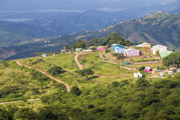 非洲颜色乡村水坝污垢