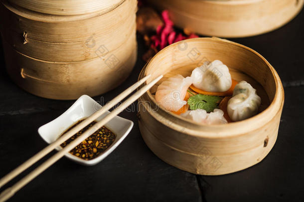点心饺子。 中国传统食品
