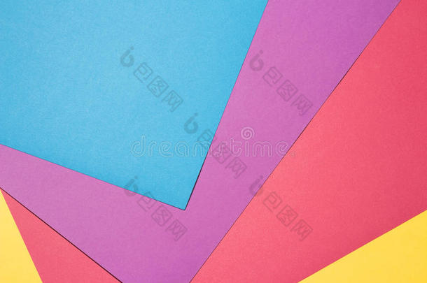 几何平面彩色纸。