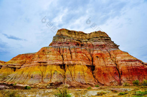 多彩的山，新疆，中国