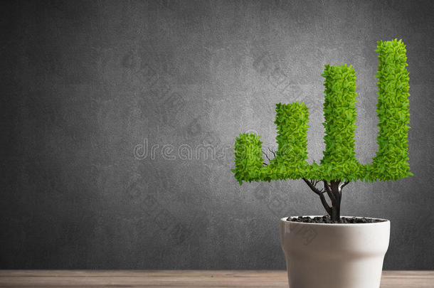 投资收益与<strong>盆栽树</strong>木生长的概念