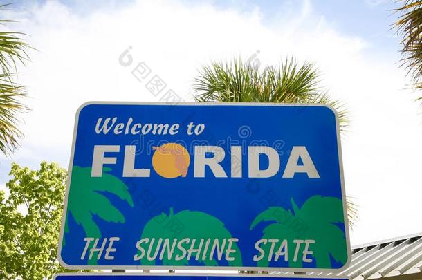 佛罗里达欢迎标志