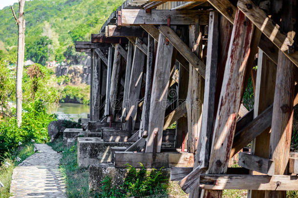 死亡铁路，在第二次<strong>世界大战</strong>期间建造，泰国坎查纳布里