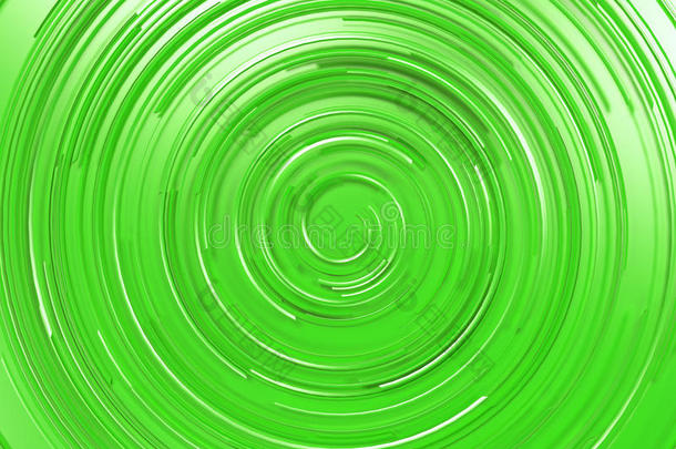 绿色背景上的绿色同心螺旋
