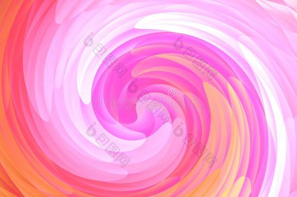 抽象粉红色和橙色漩涡图案背景